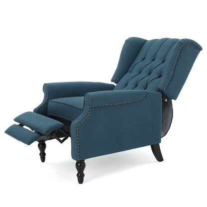 Poltrona reclinabile con schienale alto e rivestimento in tessuto Walter di Christopher Knight Home