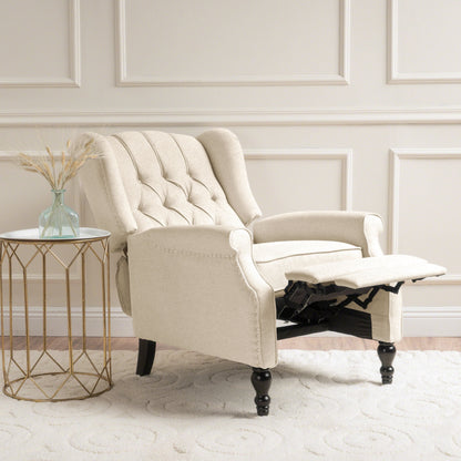 Poltrona reclinabile con schienale alto e rivestimento in tessuto Walter di Christopher Knight Home