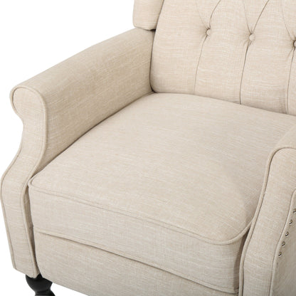Poltrona reclinabile con schienale alto e rivestimento in tessuto Walter di Christopher Knight Home