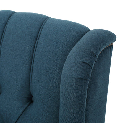 Poltrona reclinabile con schienale alto e rivestimento in tessuto Walter di Christopher Knight Home