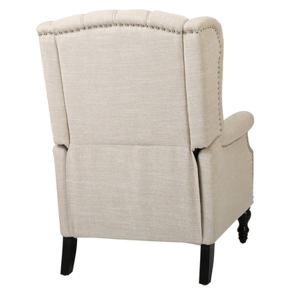Poltrona reclinabile con schienale alto e rivestimento in tessuto Walter di Christopher Knight Home