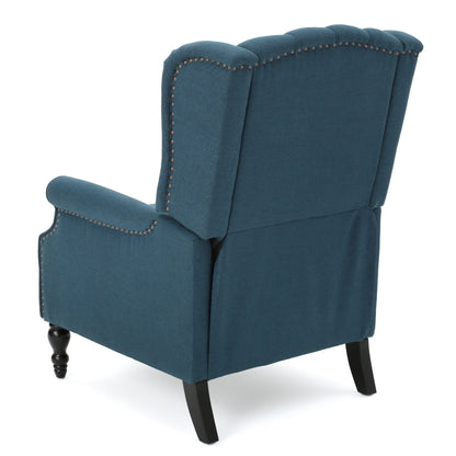 Poltrona reclinabile con schienale alto e rivestimento in tessuto Walter di Christopher Knight Home