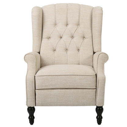 Poltrona reclinabile con schienale alto e rivestimento in tessuto Walter di Christopher Knight Home