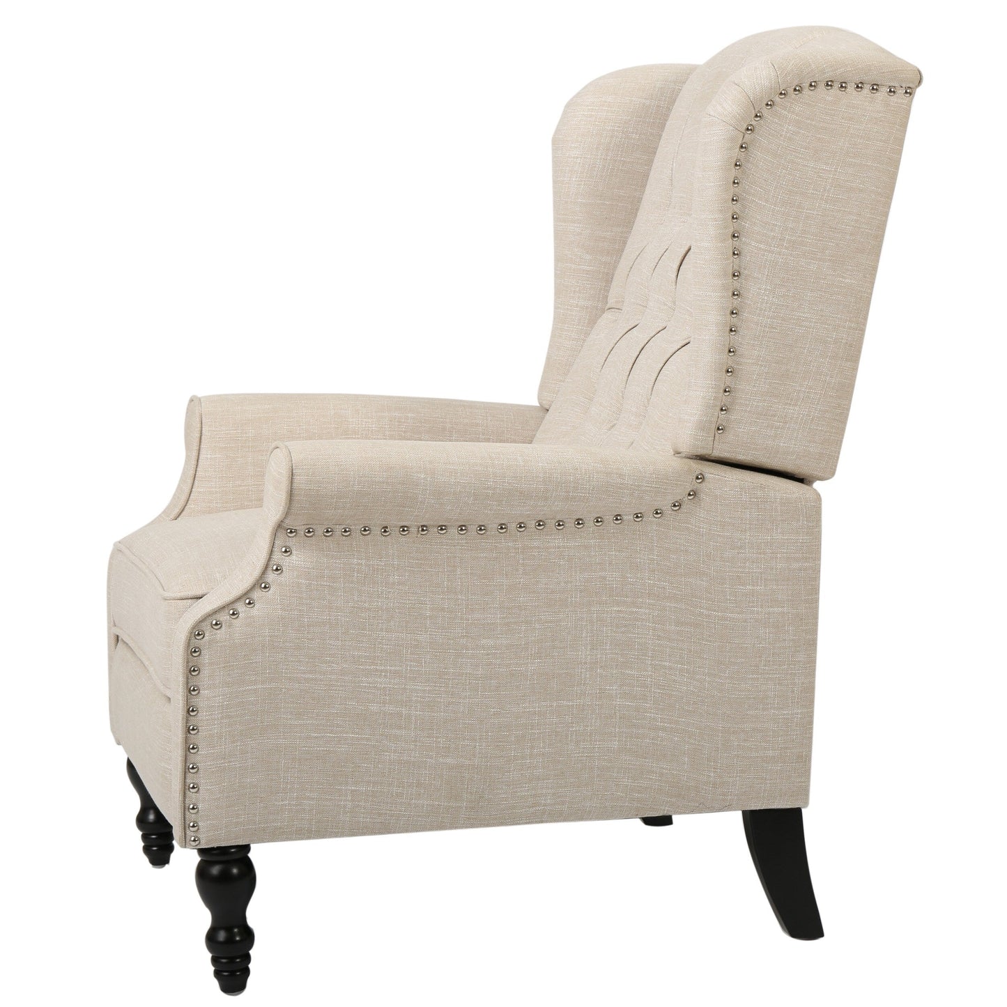 Poltrona reclinabile con schienale alto e rivestimento in tessuto Walter di Christopher Knight Home