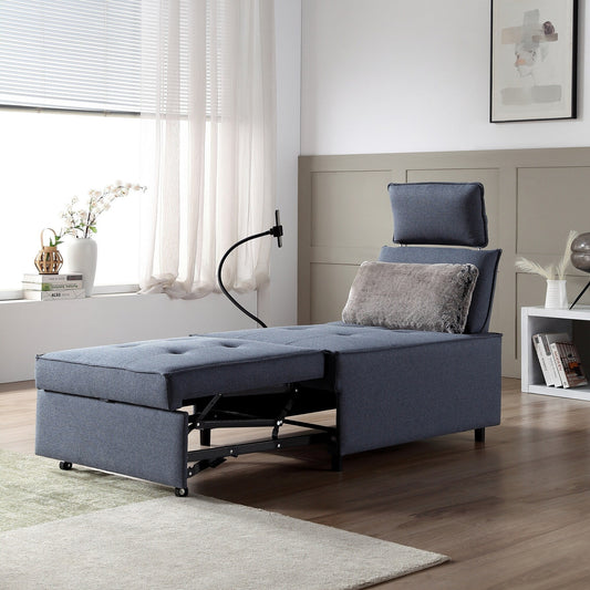 Divano letto in tessuto impermeabile con altoparlante Bluetooth