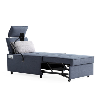 Divano letto in tessuto impermeabile con altoparlante Bluetooth