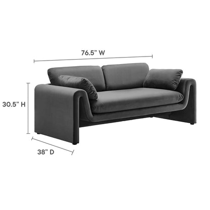 Divano Waverly Performance Velvet
