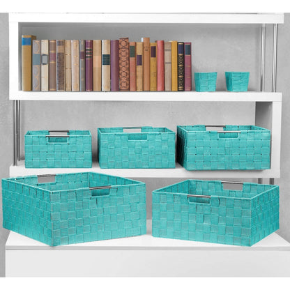 Set di cestini intrecciati da 7 pezzi