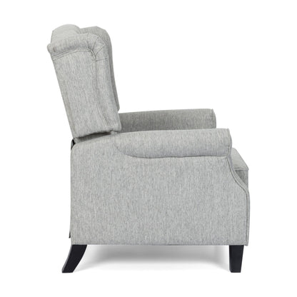 Poltrona reclinabile con schienale reclinabile in tessuto trapuntato Wellscross Contemporary di Christopher Knight Home