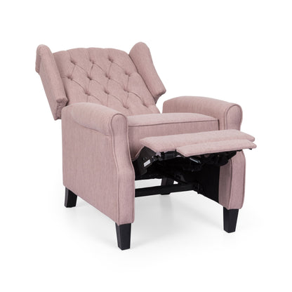 Poltrona reclinabile con schienale reclinabile in tessuto trapuntato Wellscross Contemporary di Christopher Knight Home