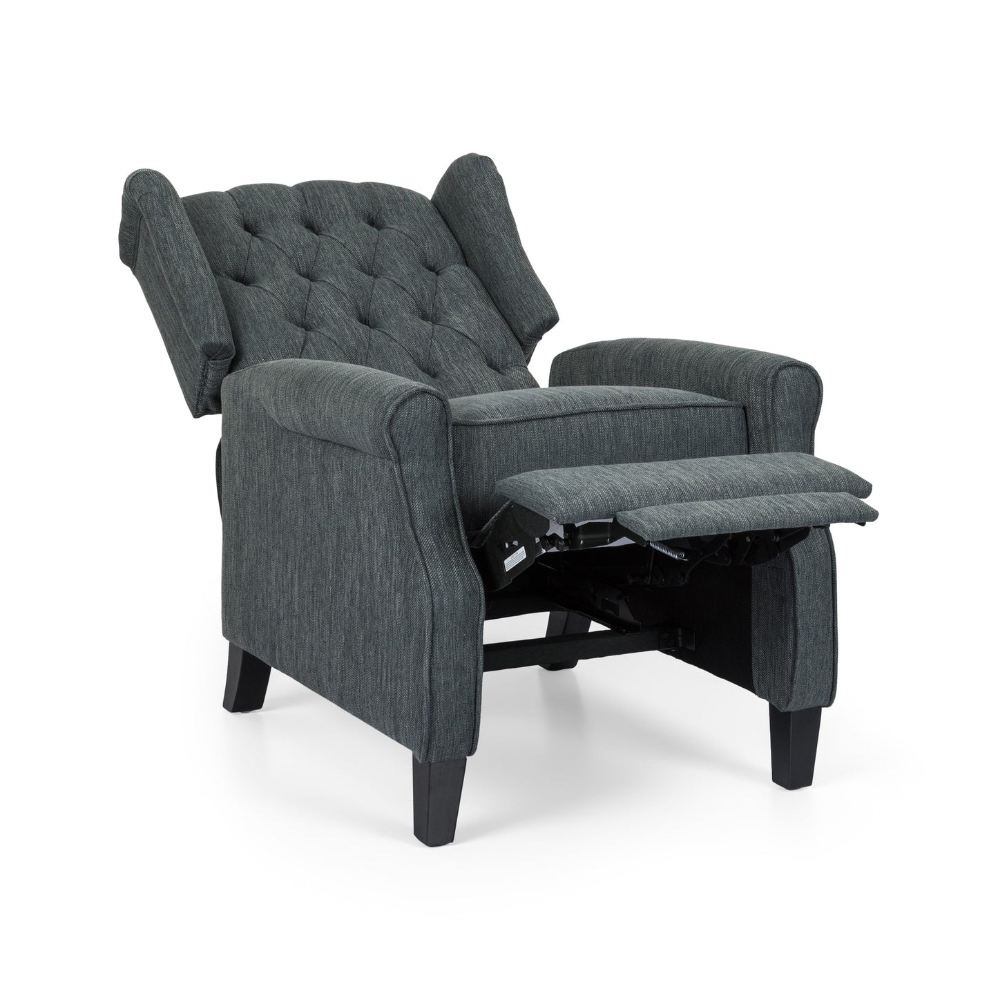 Poltrona reclinabile con schienale reclinabile in tessuto trapuntato Wellscross Contemporary di Christopher Knight Home