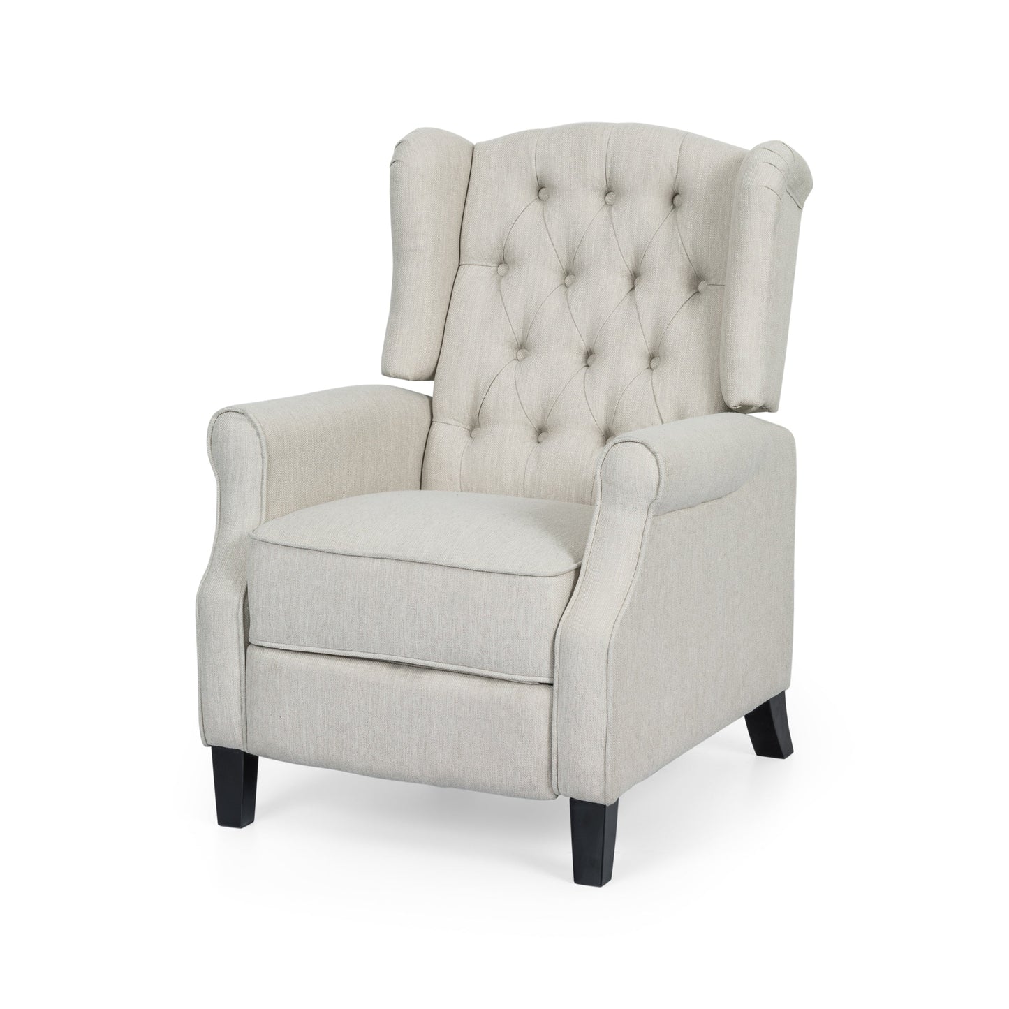 Poltrona reclinabile con schienale reclinabile in tessuto trapuntato Wellscross Contemporary di Christopher Knight Home
