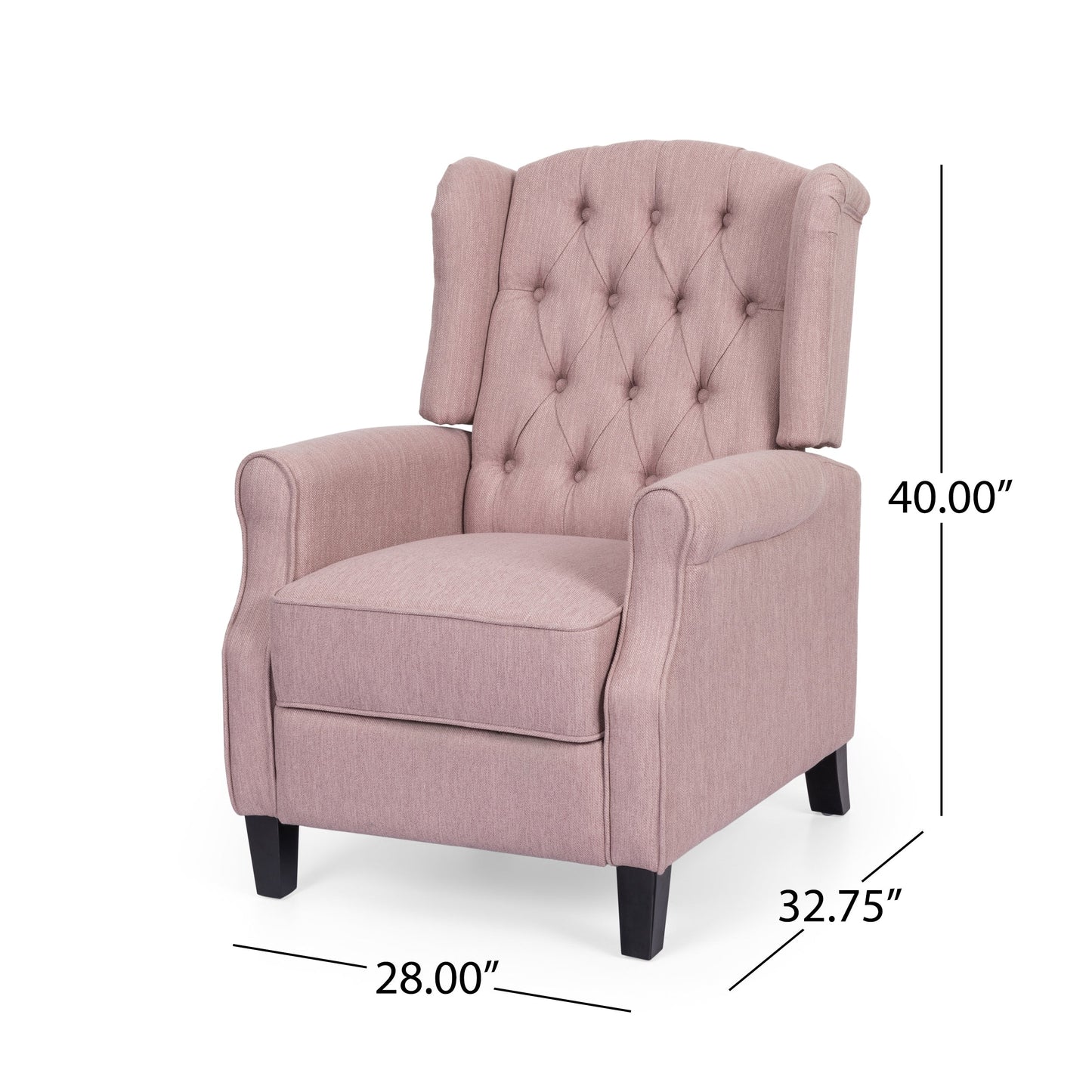 Poltrona reclinabile con schienale reclinabile in tessuto trapuntato Wellscross Contemporary di Christopher Knight Home