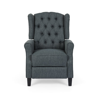 Poltrona reclinabile con schienale reclinabile in tessuto trapuntato Wellscross Contemporary di Christopher Knight Home