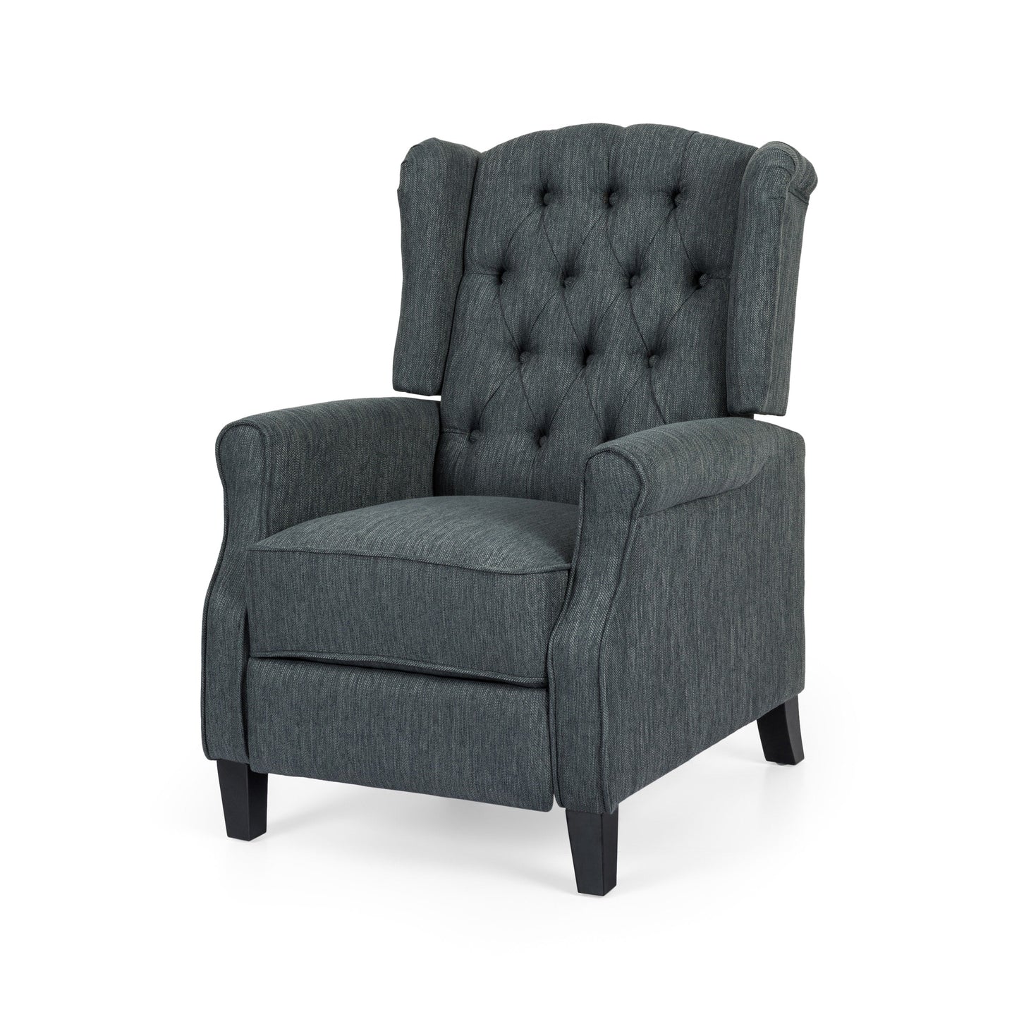 Poltrona reclinabile con schienale reclinabile in tessuto trapuntato Wellscross Contemporary di Christopher Knight Home