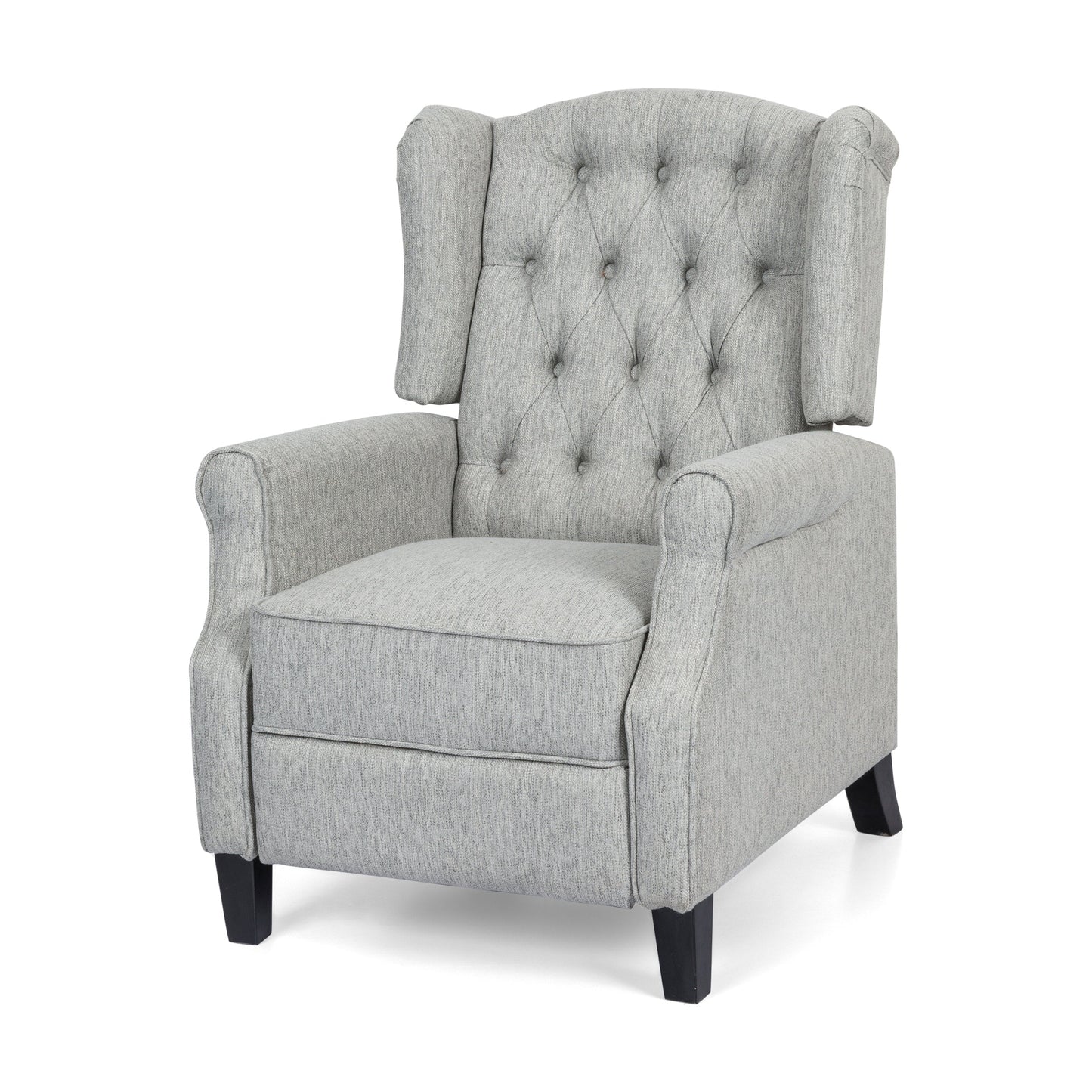 Poltrona reclinabile con schienale reclinabile in tessuto trapuntato Wellscross Contemporary di Christopher Knight Home