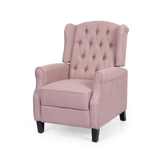 Poltrona reclinabile con schienale reclinabile in tessuto trapuntato Wellscross Contemporary di Christopher Knight Home