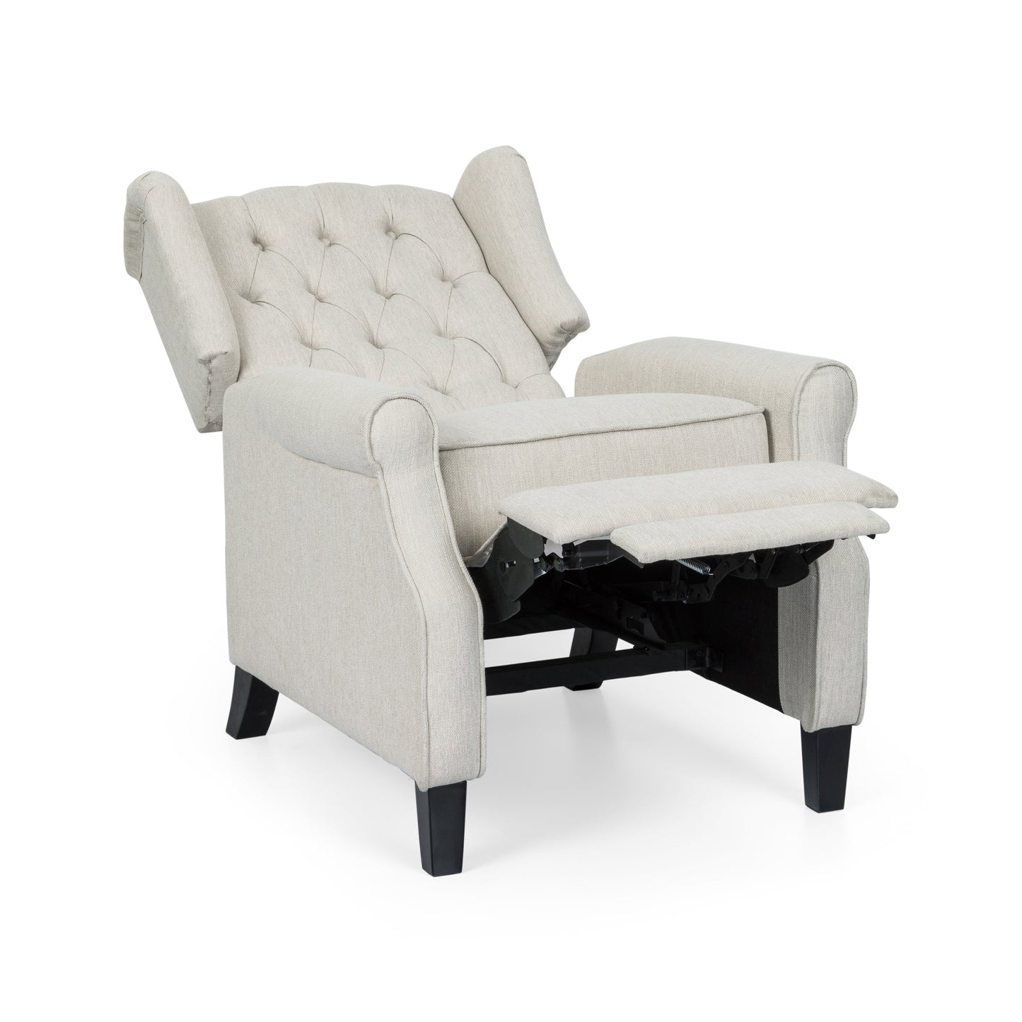 Poltrona reclinabile con schienale reclinabile in tessuto trapuntato Wellscross Contemporary di Christopher Knight Home
