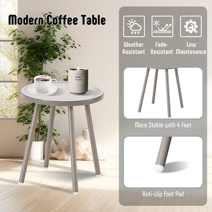 Set di mobili da giardino Werph da 3 pezzi, mobili da esterno con tavolo da bistrot e sedie da giardino, set da 2