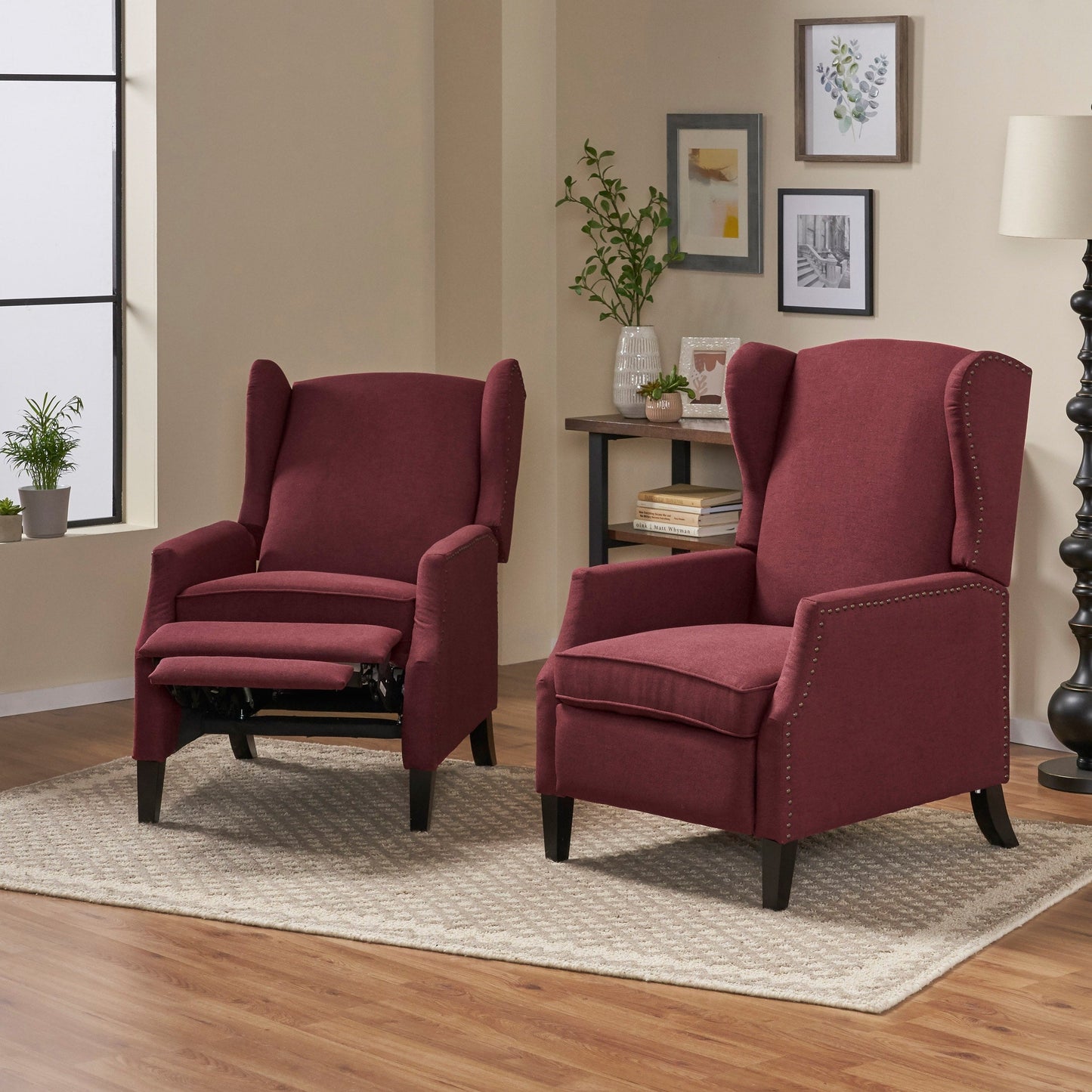 Poltrone reclinabili contemporanee Wescott (set da 2) di Christopher Knight Home