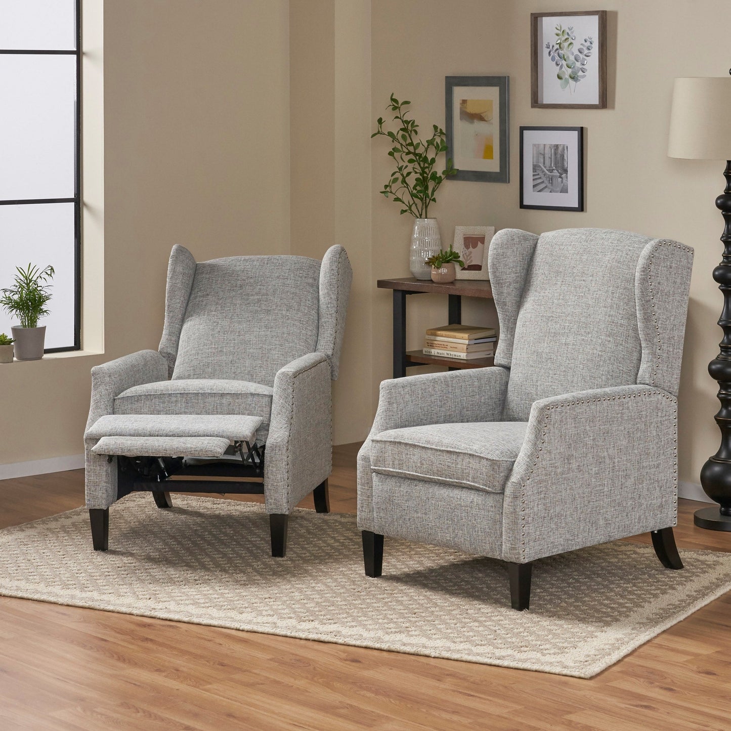 Poltrone reclinabili contemporanee Wescott (set da 2) di Christopher Knight Home
