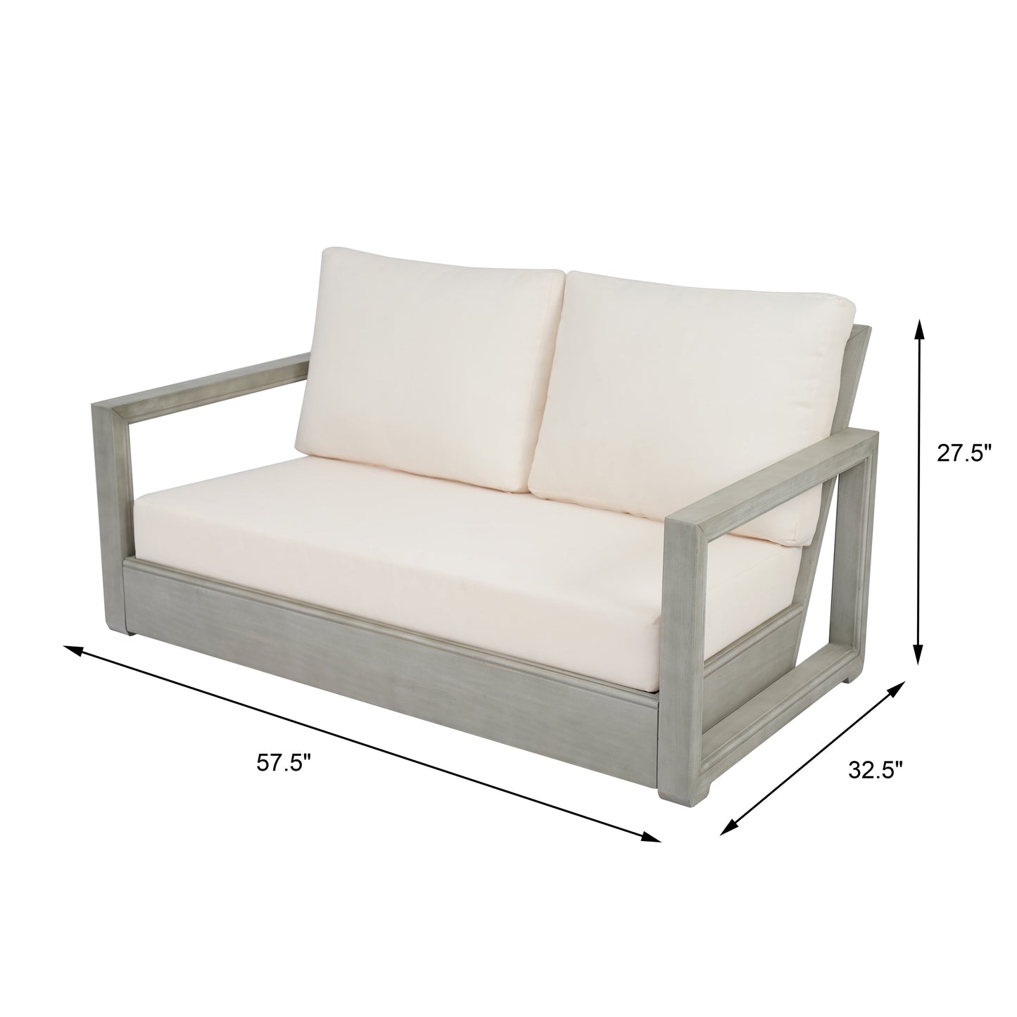 Set da salotto Westchester in acacia da 4 pezzi di Christopher Knight Home