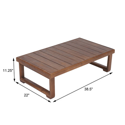 Set da salotto Westchester in acacia da 4 pezzi di Christopher Knight Home