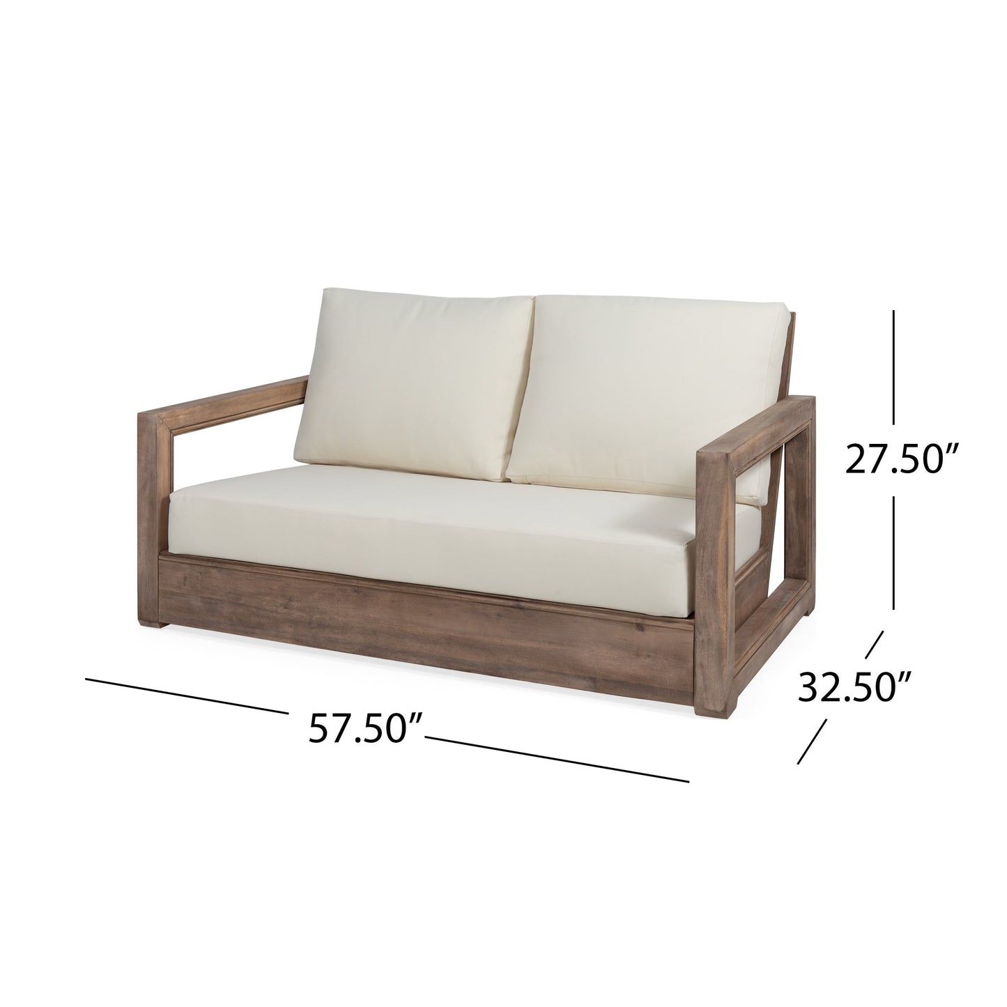 Set da salotto Westchester in acacia da 4 pezzi di Christopher Knight Home