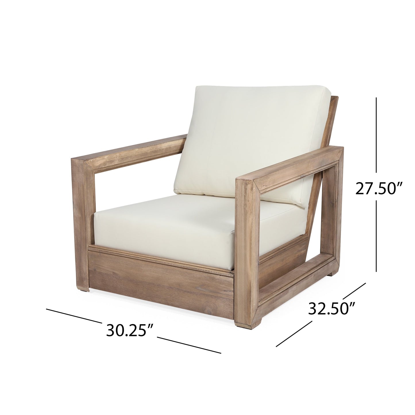 Set da salotto Westchester in acacia da 4 pezzi di Christopher Knight Home
