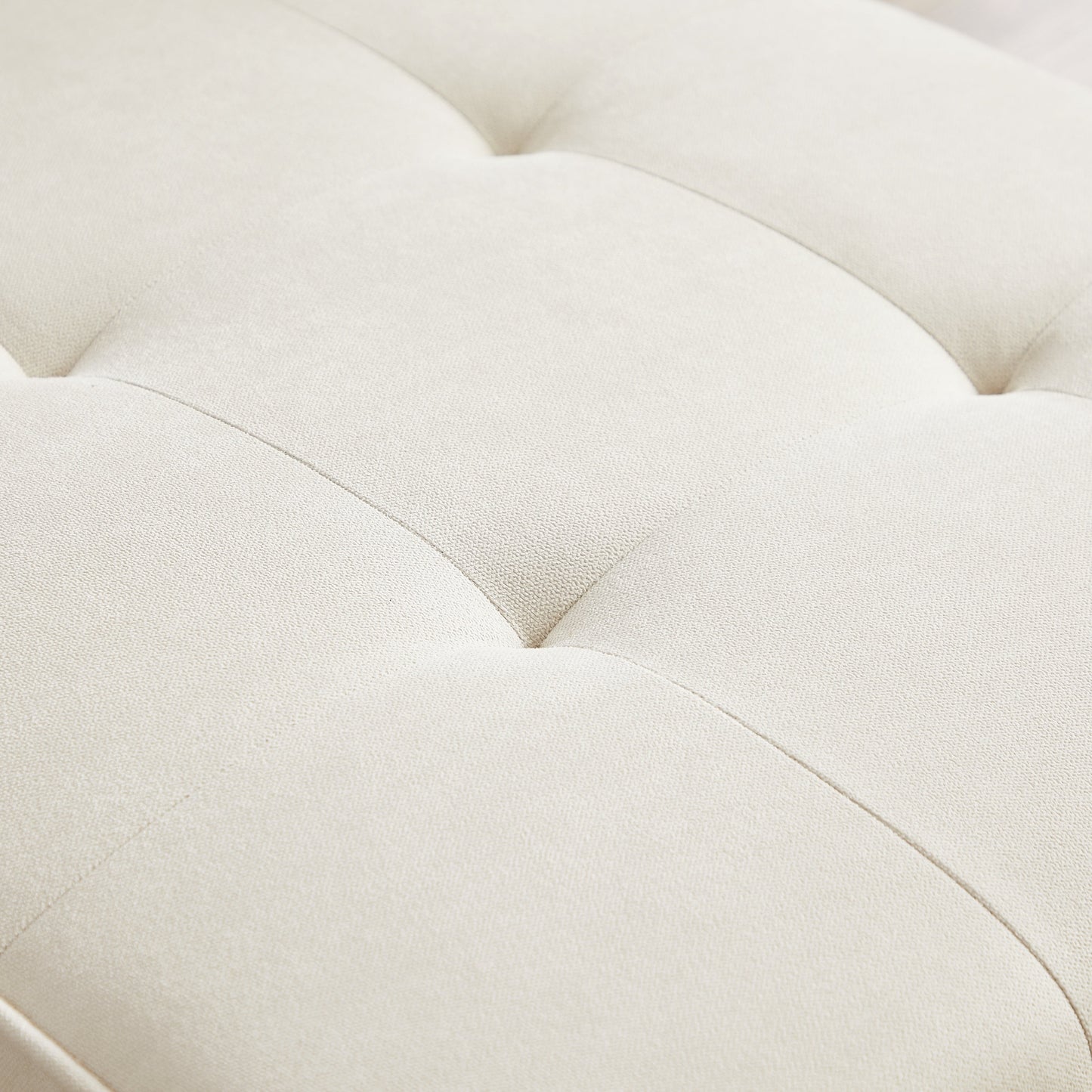 Divano componibile convertibile in lino bianco da 94,5'' a 3 posti con chaise longue e borsa organizer