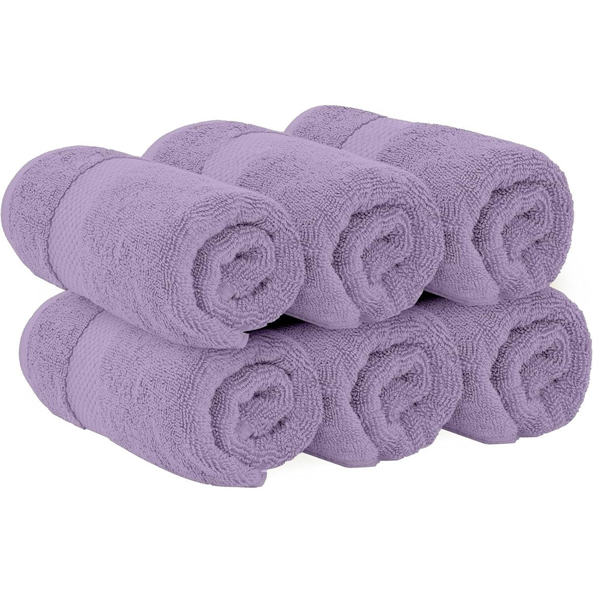 Asciugamano in cotone di lusso classico bianco 16x30 - Set di 6