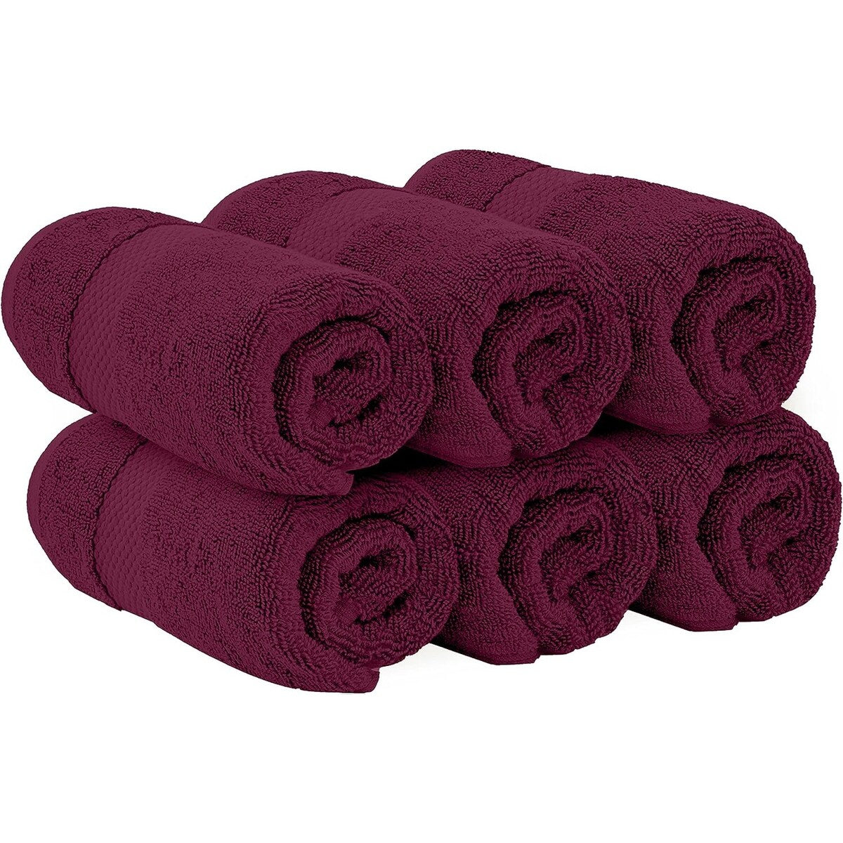 Asciugamano in cotone di lusso classico bianco 16x30 - Set di 6