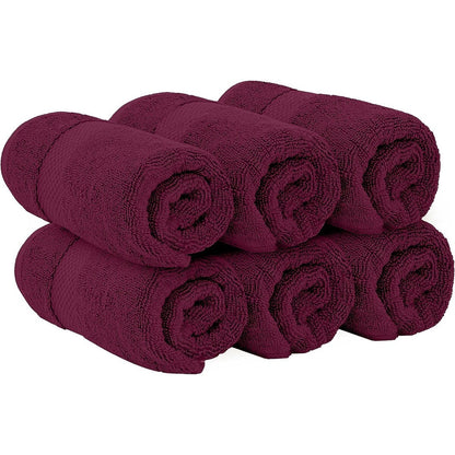 Asciugamano in cotone di lusso classico bianco 16x30 - Set di 6