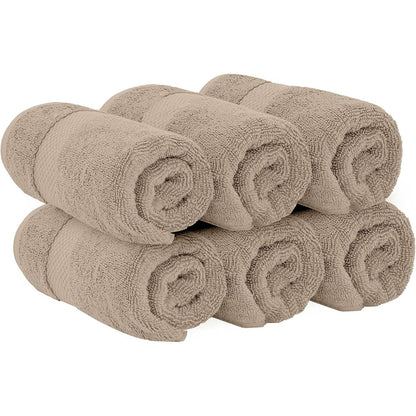 Asciugamano in cotone di lusso classico bianco 16x30 - Set di 6