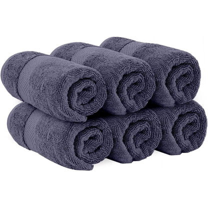 Asciugamano in cotone di lusso classico bianco 16x30 - Set di 6
