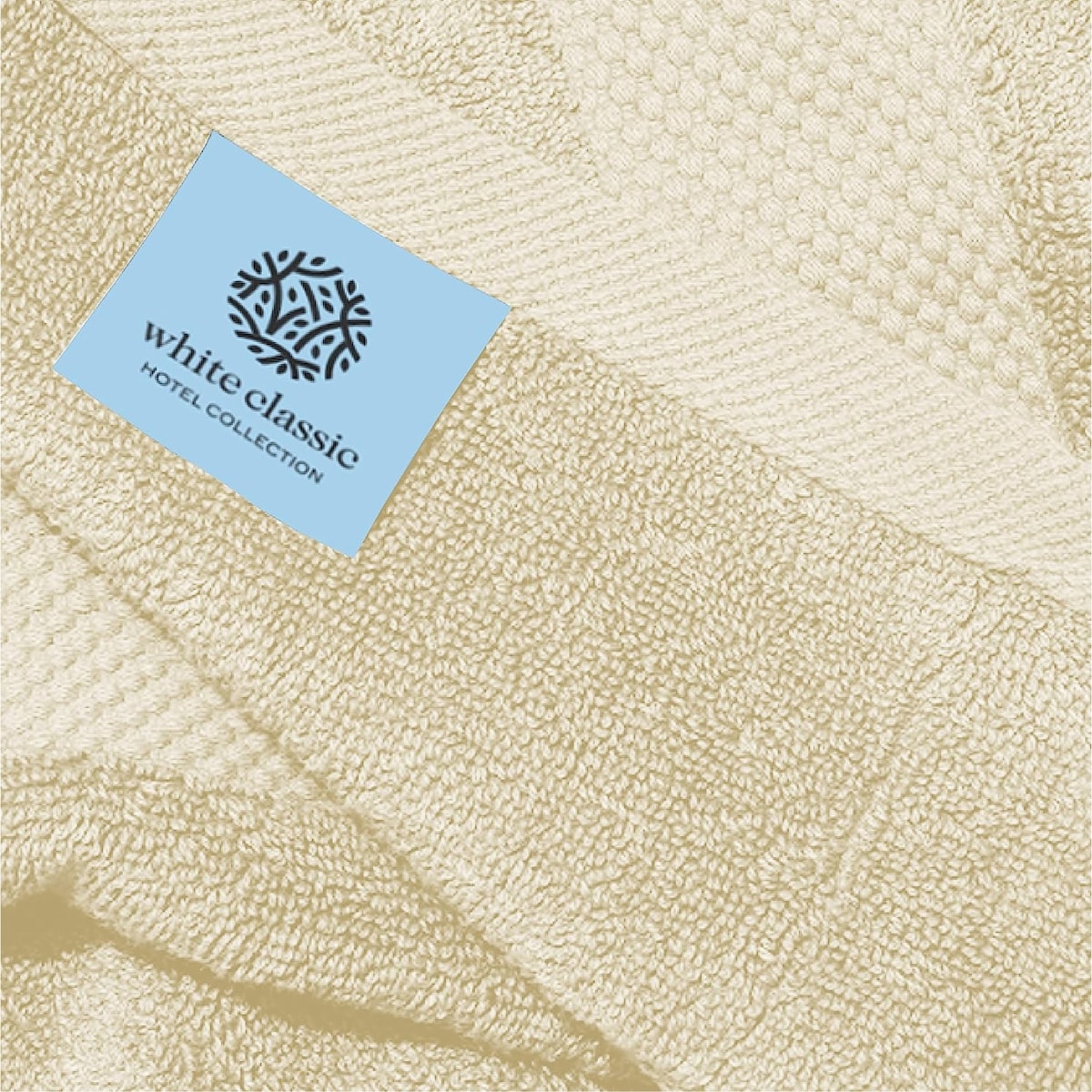 Asciugamano in cotone di lusso classico bianco 16x30 - Set di 6