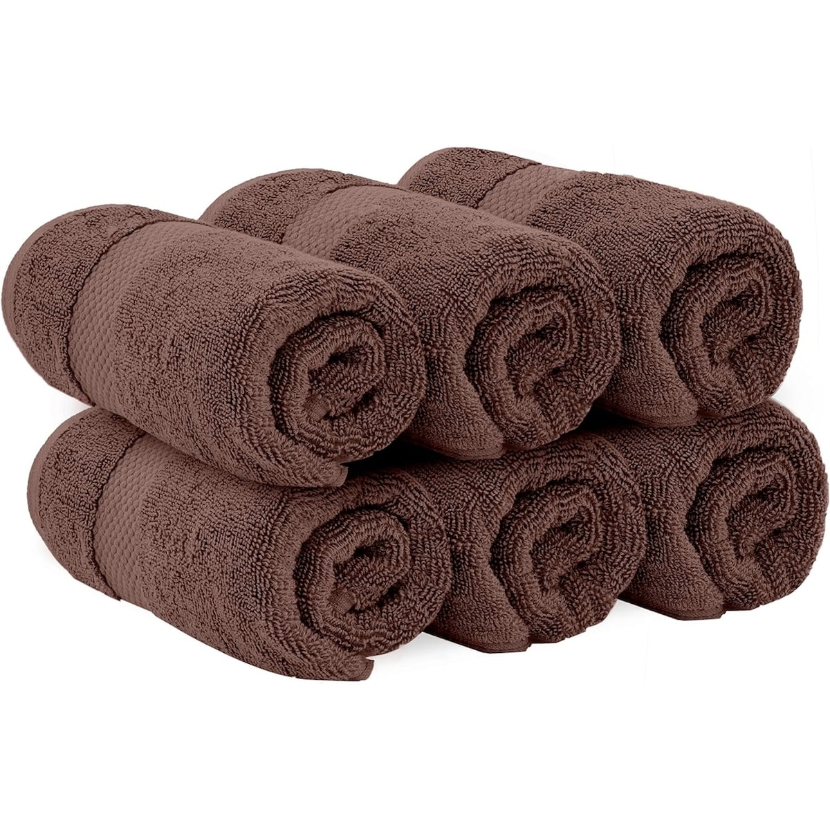Asciugamano in cotone di lusso classico bianco 16x30 - Set di 6