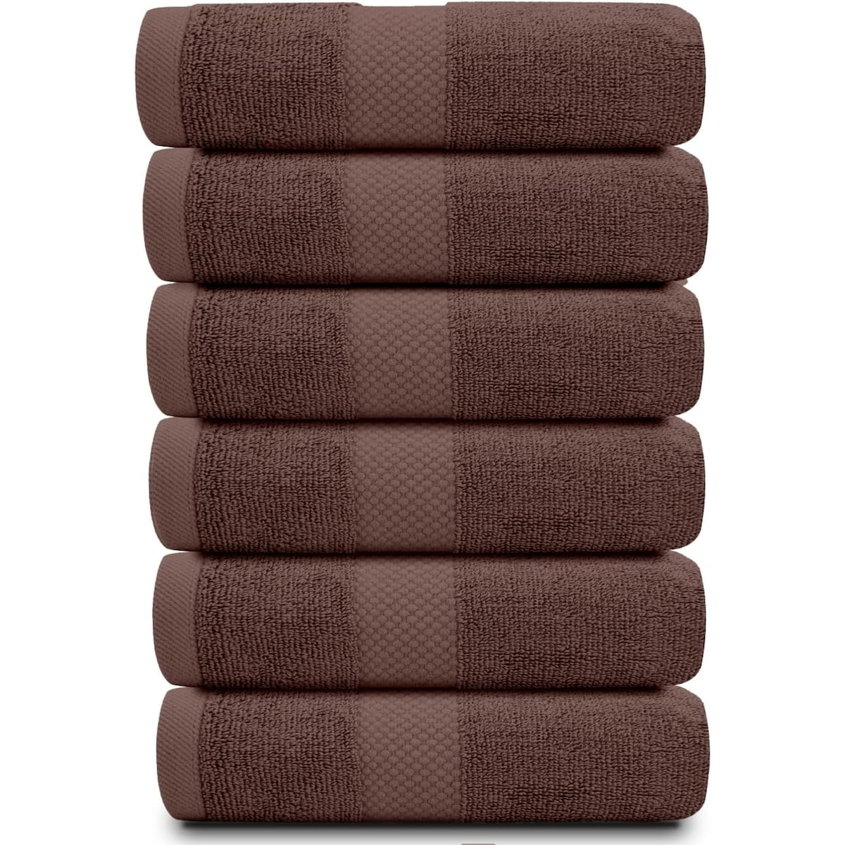 Asciugamano in cotone di lusso classico bianco 16x30 - Set di 6