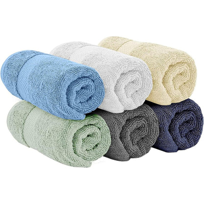 Asciugamano in cotone di lusso classico bianco 16x30 - Set di 6