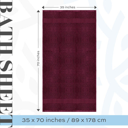 Asciugamano da bagno oversize in cotone di lusso classico bianco 35x70 - Set di 2