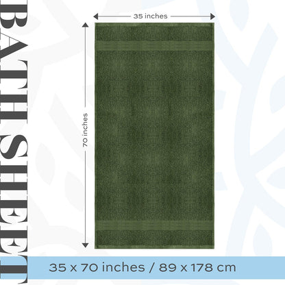 Asciugamano da bagno oversize in cotone di lusso classico bianco 35x70 - Set di 2