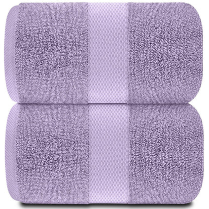 Asciugamano da bagno oversize in cotone di lusso classico bianco 35x70 - Set di 2