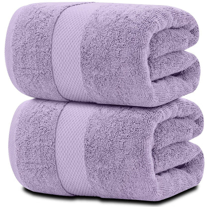 Asciugamano da bagno oversize in cotone di lusso classico bianco 35x70 - Set di 2
