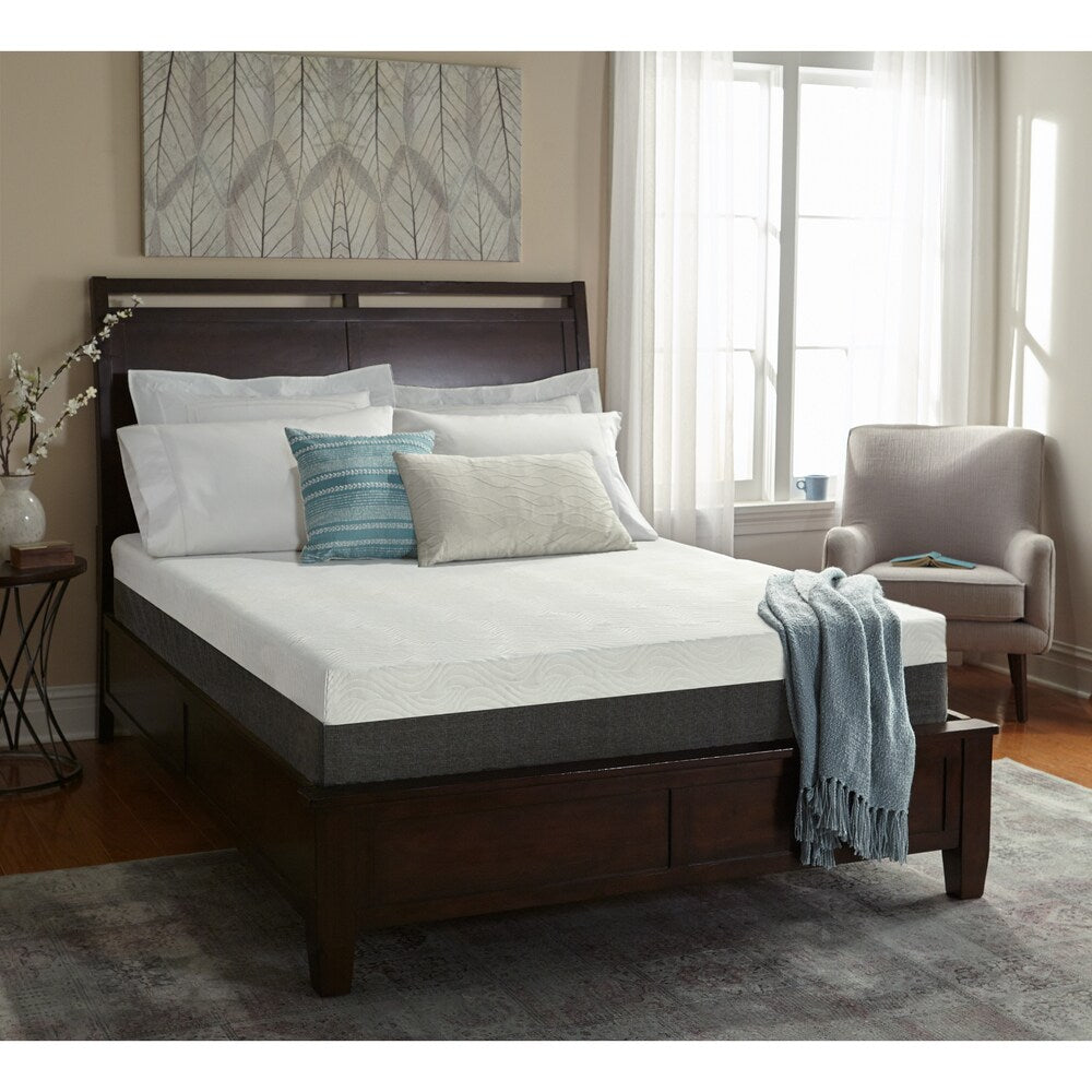 Materasso ortopedico in memory foam Cal King-size da 10 pollici White by Sarah Peyton