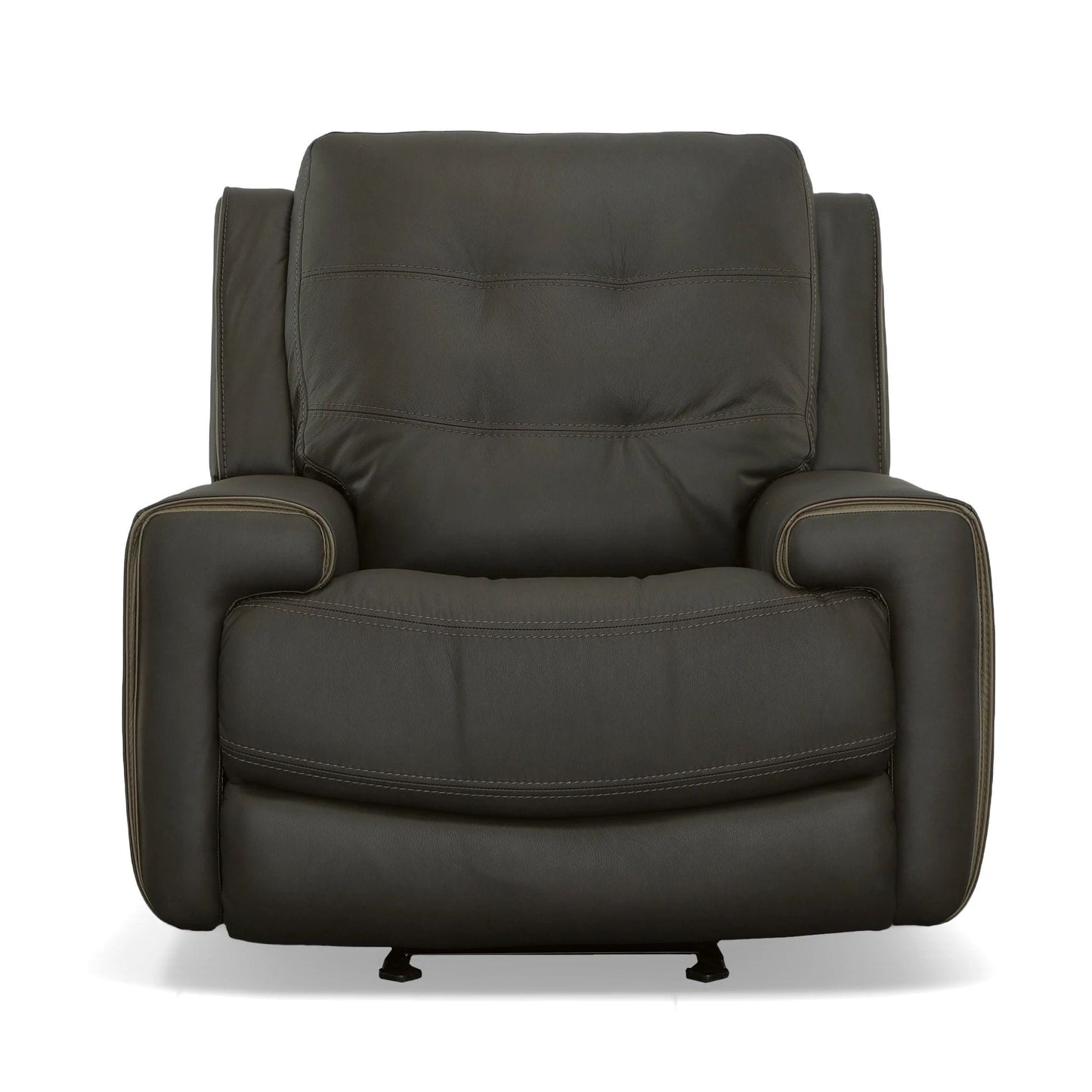 Poltrona reclinabile elettrica Wicklow in pelle con poggiatesta elettrico di Flexsteel