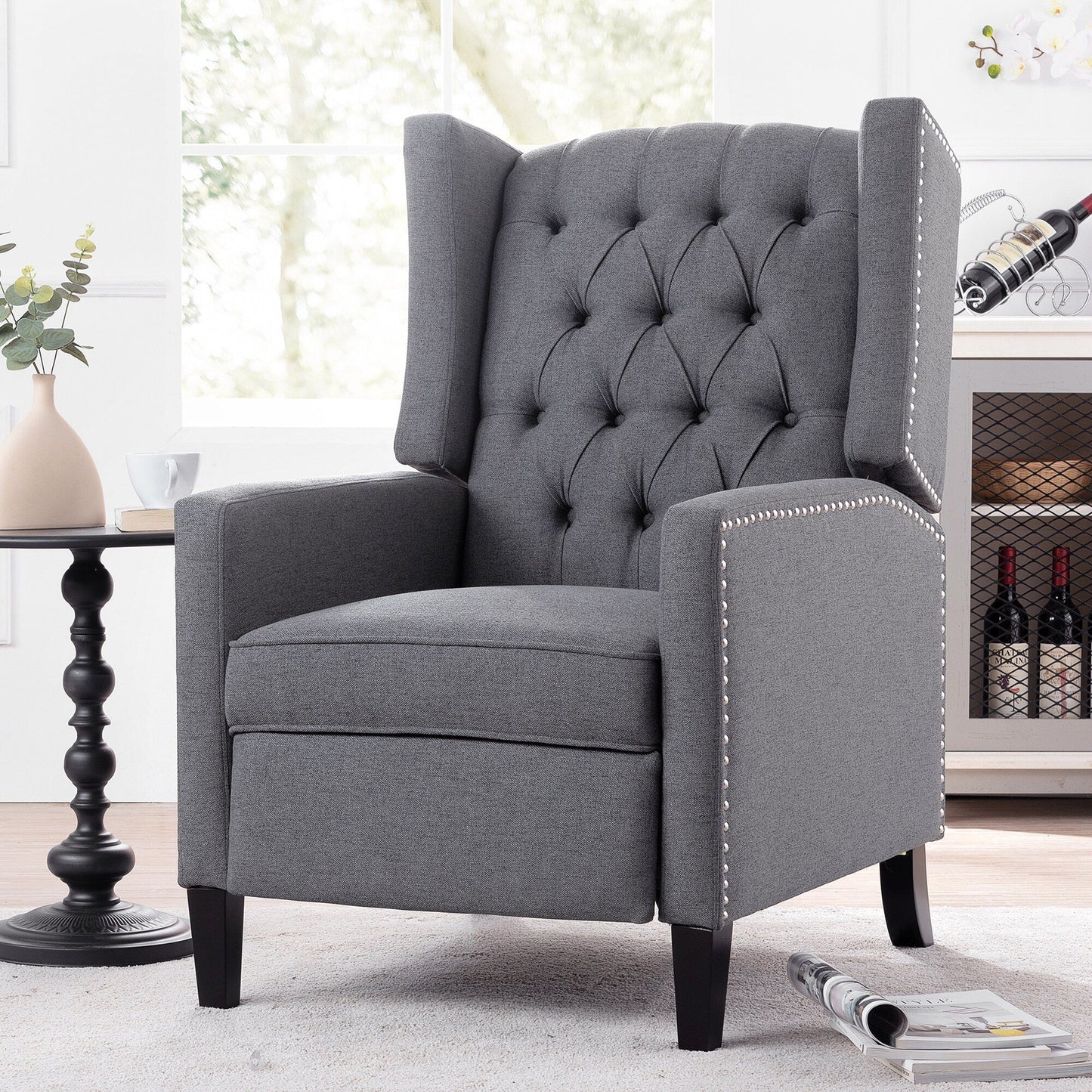 Poltrona reclinabile manuale larga - 34,45 x 27,16 x 40,55