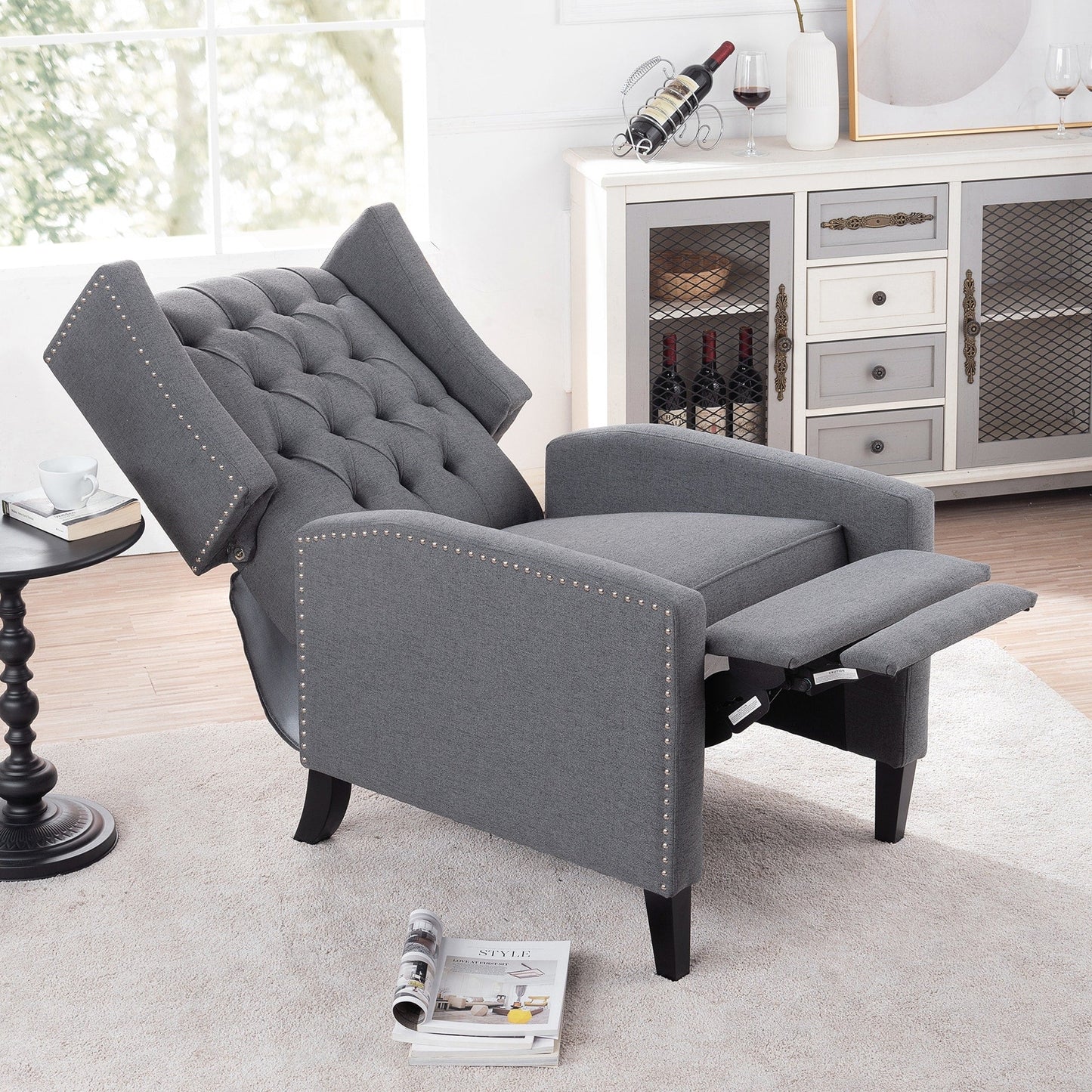 Poltrona reclinabile manuale larga - 34,45 x 27,16 x 40,55