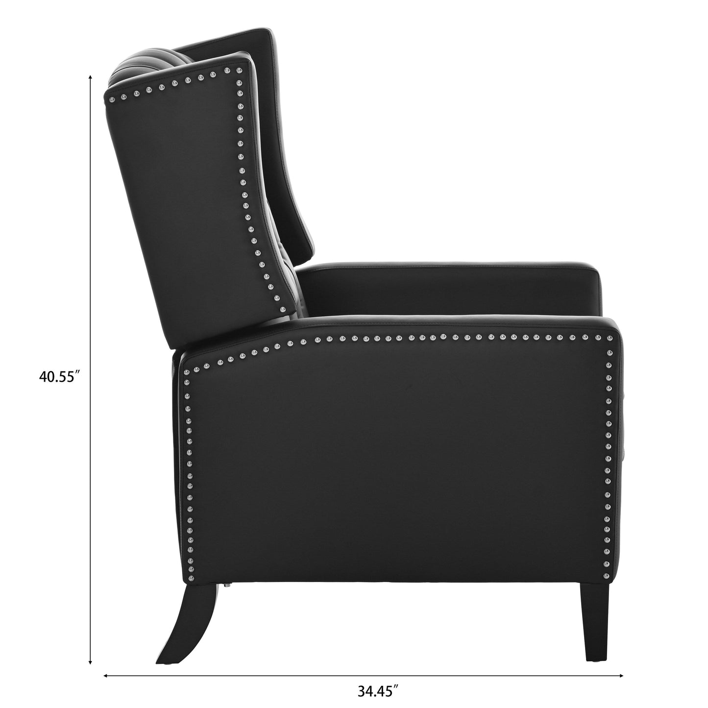 Poltrona reclinabile manuale larga - 34,45 x 27,16 x 40,55