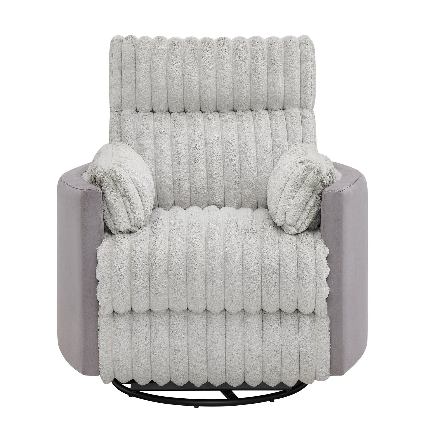 Poltrona reclinabile manuale con rivestimento in velluto a coste Wide Wale