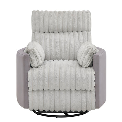 Poltrona reclinabile manuale con rivestimento in velluto a coste Wide Wale